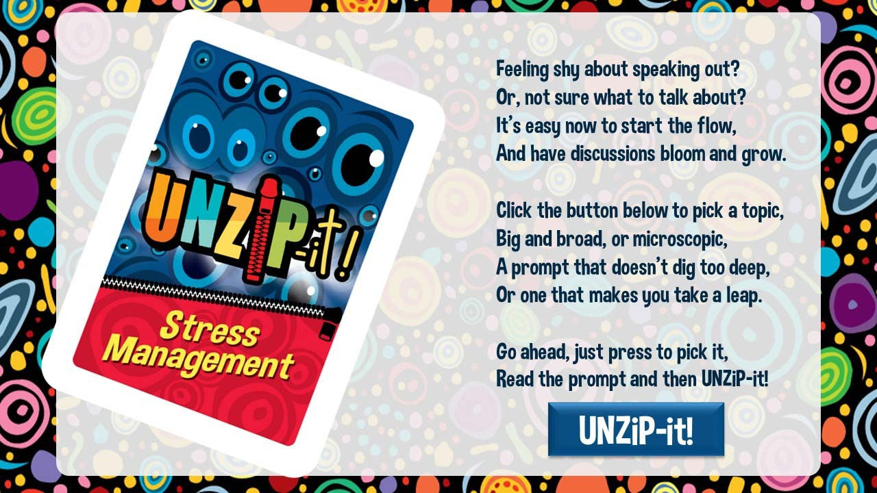 UNZiP-it! Remote w/ Stress Management Prompts