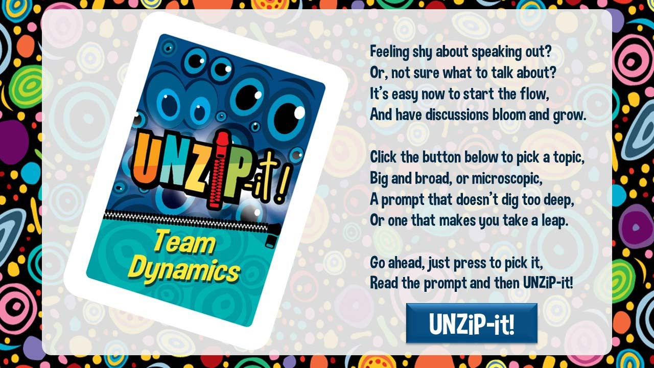 UNZiP-it! Remote w/ Team Dynamics Prompts