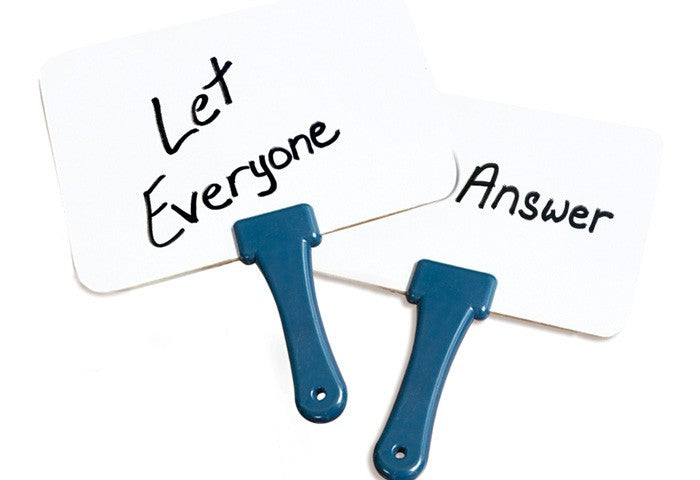 Quick Response Whiteboards blue handles