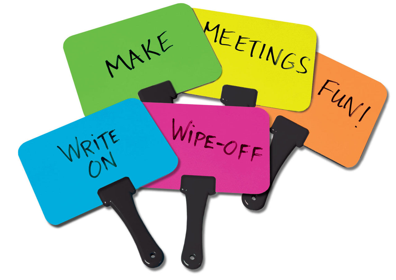 Briteboards Dry-erase Fluorescent Response Boards