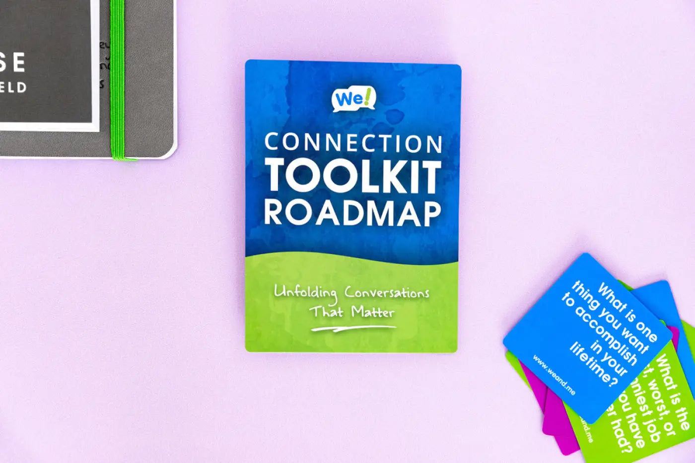 Connection Toolkit Roadmap book with colorful cards on a purple background - Trainers Warehouse