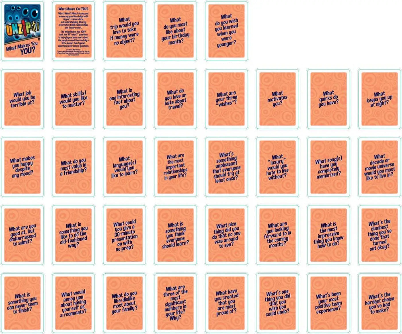 What Makes You YOU? Conversation Deck