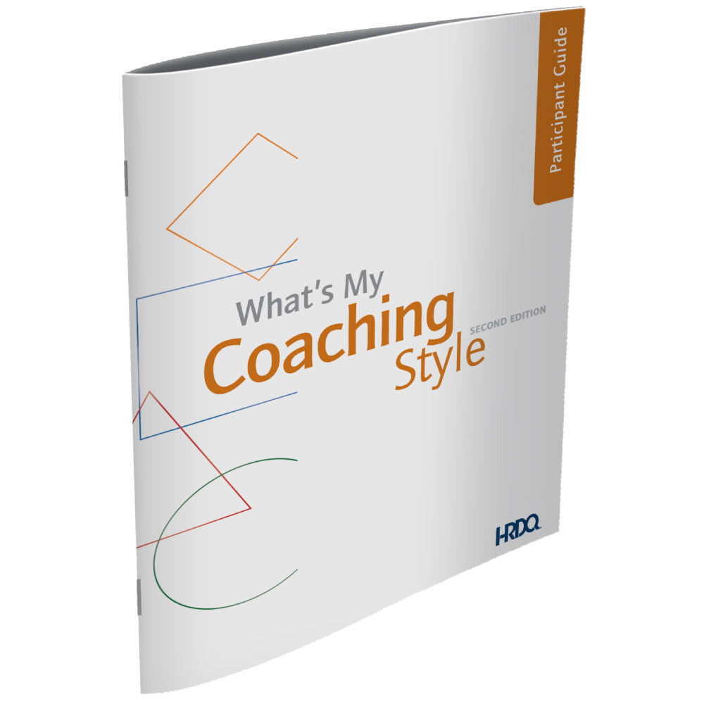 What's My Coaching Style? Self Assessment/Participant Guide (pk of 5)