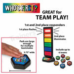 Who’s First?® v3 Wireless Game Buzzer System - Gameshow Accessories - Trainers Warehouse