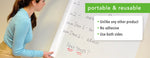 Wizard Wall 27.5’’ x 25 ft Clear Instant Whiteboard Roll & Dispenser - Dispenser - Trainers Warehouse